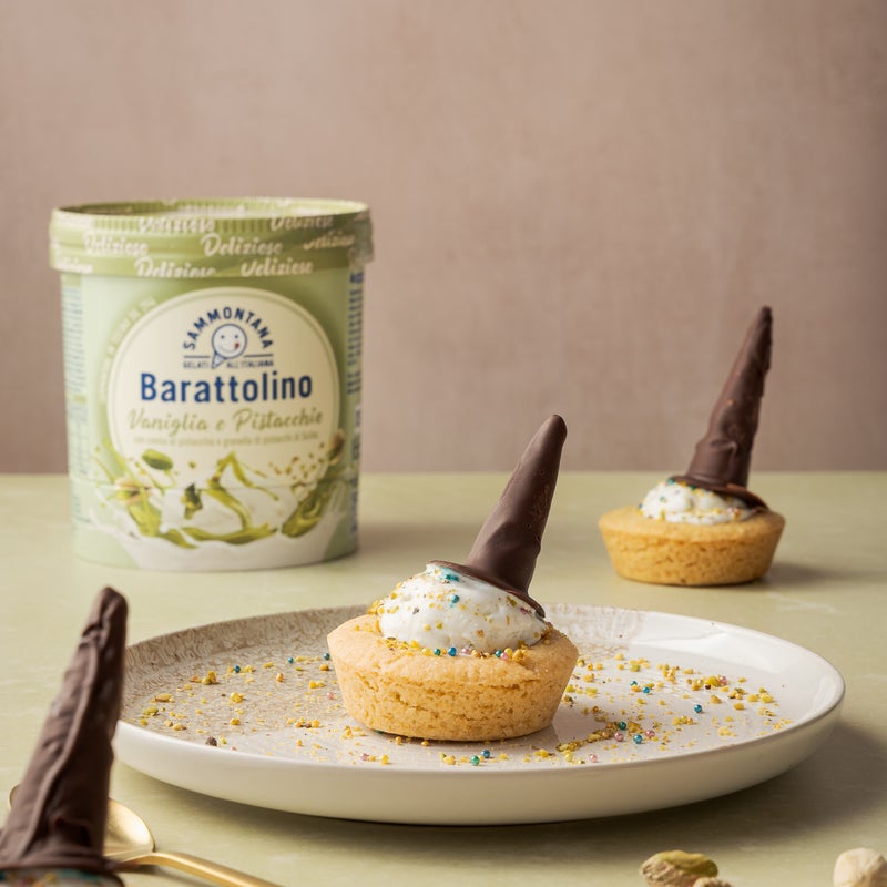 Cookie Cups Barattolino Vaniglia e Pistacchio
